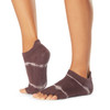 ToeSox Half Toe Low Rise - Grip Socks in Quartz Wave Stripe