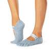 ToeSox Full Toe Mia - Grip Socks in Sky Ikat