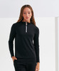 Womens TriDri® recycled long sleeve brushed back ¼ zip top