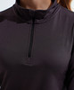 Womens TriDri® recycled long sleeve brushed back ¼ zip top