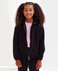Kids TriDri® recycled cropped oversize full-zip hoodie