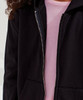 Kids TriDri® recycled cropped oversize full-zip hoodie
