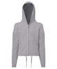 Kids TriDri® recycled cropped oversize full-zip hoodie