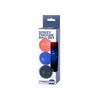Spikey Massage Balls - Set of 3 (Red, Blue & Black)