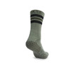 Base 33 Crew - Grip Socks in Olive Stripe