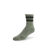 Base 33 Crew - Grip Socks in Olive Stripe