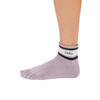 Full Toe Melody - Grip Socks in Lavender Mist Stripe Full Toe Melody - Grip Socks in Lavender Mist Stripe