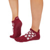 Full Toe Low Rise - Grip Socks in Ruby Full Toe Low Rise - Grip Socks in Ruby