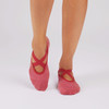 Chloe - Grip Socks in Ruby Heather Chloe - Grip Socks in Ruby Heather