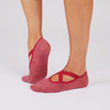 Chloe - Grip Socks in Ruby Heather Chloe - Grip Socks in Ruby Heather