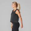 Tavi Noir High Low Tank Top In Charcoal