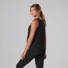 Tavi Noir High Low Tank Top In Ebony