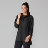 Tavi Noir Zip Front Pullover Jacket In Ebony