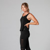 Tavi Noir Laser Cut Tank Top In Ebony