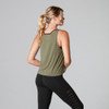 Tavi Noir Laser Cut Tank Top In Olive