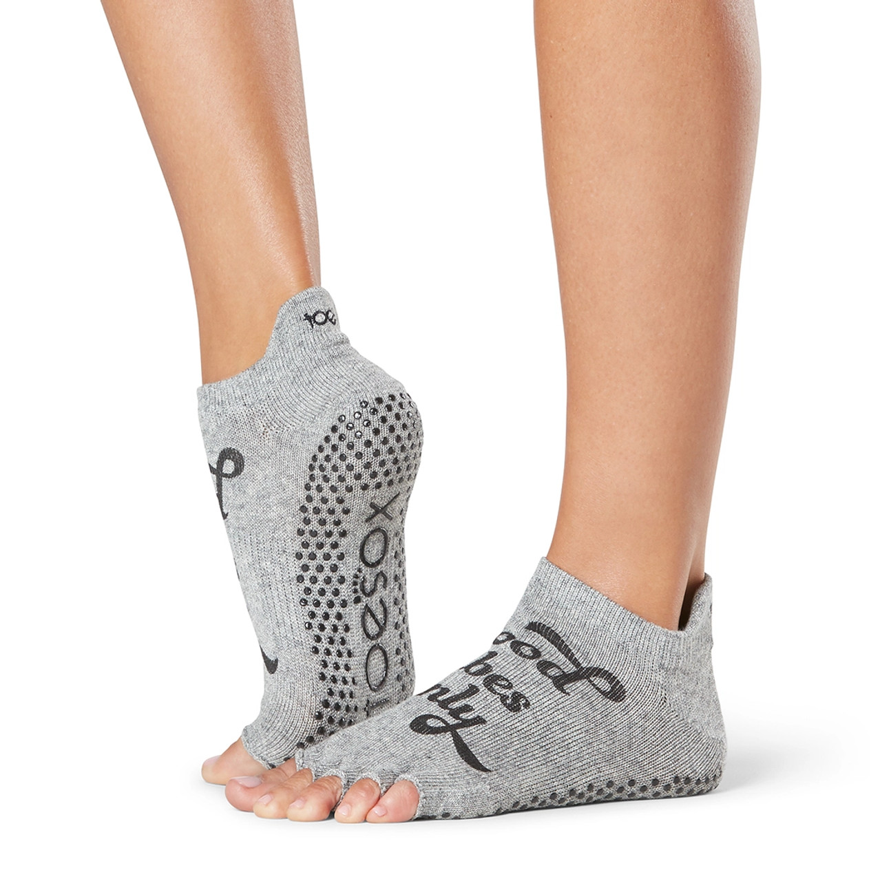 Half Toe Low Rise Grip Socks *