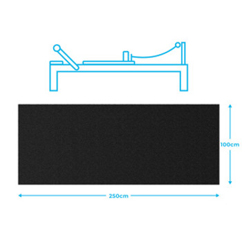 Gym Floor Mat for Exercise Machine - 2.5m x 1m