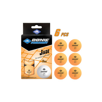 Donic-Schildkroet Jade Poly 40+ Spare Time Orange Ball - 6 Pack