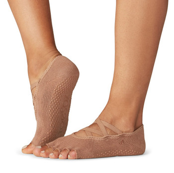 ToeSox Half Toe Elle - Grip Socks In Natural