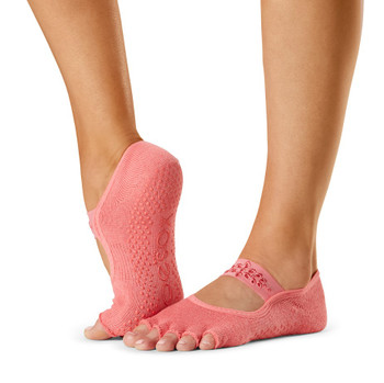 ToeSox Half Toe Mia - Grip Socks In Summer Sunset