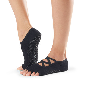 ToeSox Half Toe Elle - Grip Socks In Black