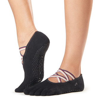ToeSox Full Toe Elle - Grip Socks In Mojo