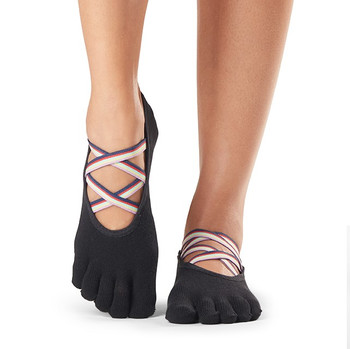 ToeSox Full Toe Elle - Grip Socks In Mojo