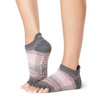 ToeSox Half Toe Low Rise - Grip Socks In Echo