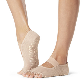 ToeSox Half Toe Mia - Grip Socks In Nude