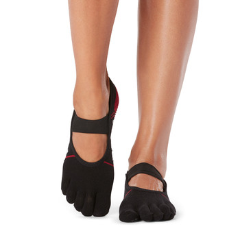 ToeSox Full Toe Mia - Grip Socks In Sleigh