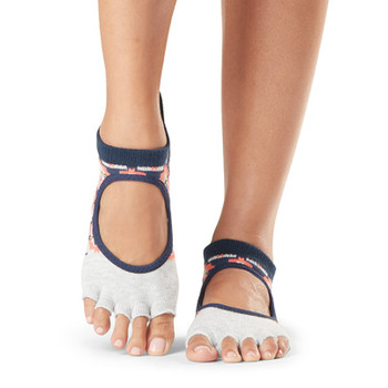 ToeSox Half Toe Bellarina - Grip Socks In Yonder