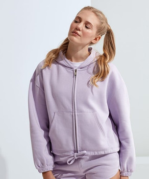 Womens TriDri® recycled drawstring full-zip hoodie