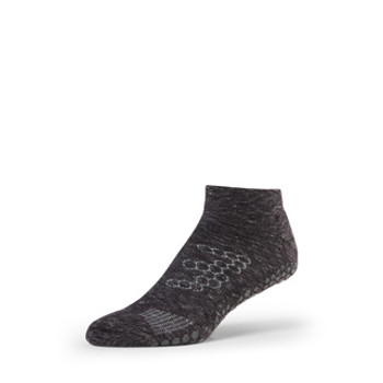 Base 33 Low Rise - Grip Socks in Charcoal