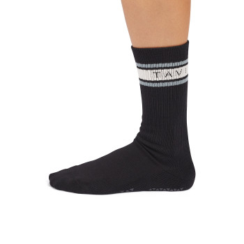 Kai - Grip Socks in Ebony Mirage Stripe Kai - Grip Socks in Ebony Mirage Stripe
