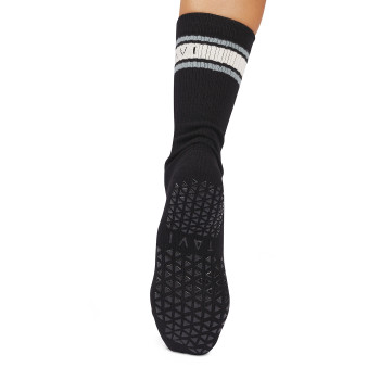 Kai - Grip Socks in Ebony Mirage Stripe Kai - Grip Socks in Ebony Mirage Stripe