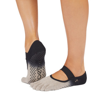 Full Toe Mia - Grip Socks in Shitake Ombre Full Toe Mia - Grip Socks in Shitake Ombre