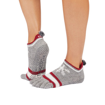 Full Toe Low Rise - Grip Socks in Snowdrift Full Toe Low Rise - Grip Socks in Snowdrift