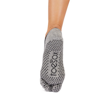 Full Toe Elle - Grip Socks in Grey Speckle Full Toe Elle - Grip Socks in Grey Speckle