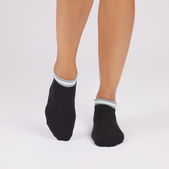 Cora - Grip Socks in Ebony Mirage Stripe Cora - Grip Socks in Ebony Mirage Stripe