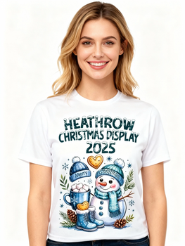T Shirt Heathrow Gymnastics Christmas display T Shirt 2025