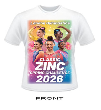 T Shirt London Gymnastics Zinc Classic Spring Challenge  2nd 3rd May