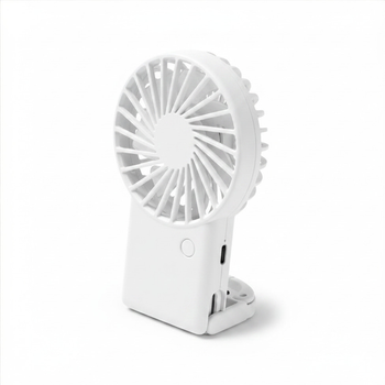Handheld Portable Fan With Carabiner Support Function USB Type-C Recycled ABS