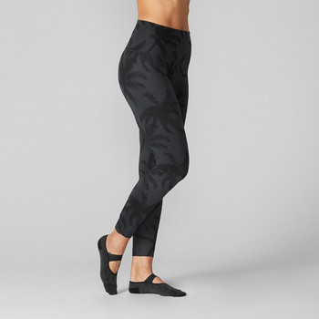 Tavi Noir High Waisted 7/8 Tight In Charcoal Palm
