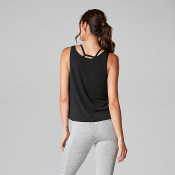 Tavi Noir Scoop Neck Tank Top In Ebony