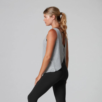 Tavi Noir Twist Back Tank Top In Heather