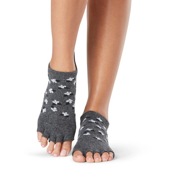 ToeSox Half Toe Low Rise - Grip Socks In Pansy