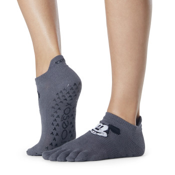 Full Toe Low Rise - Grip Socks in Oatmeal