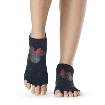 ToeSox Half Toe Low Rise - Grip Socks In Confetti Minnie