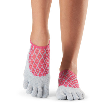 ToeSox Full Toe Luna - Grip Socks In Siesta