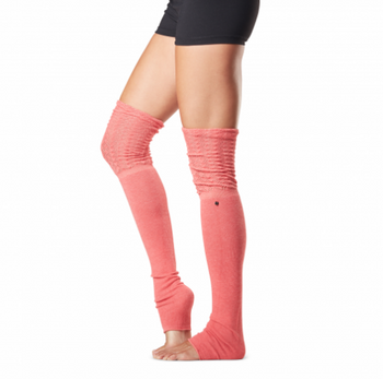 ToeSox Sasha Dance Socks - Thigh High Leg Warmers In Sunset